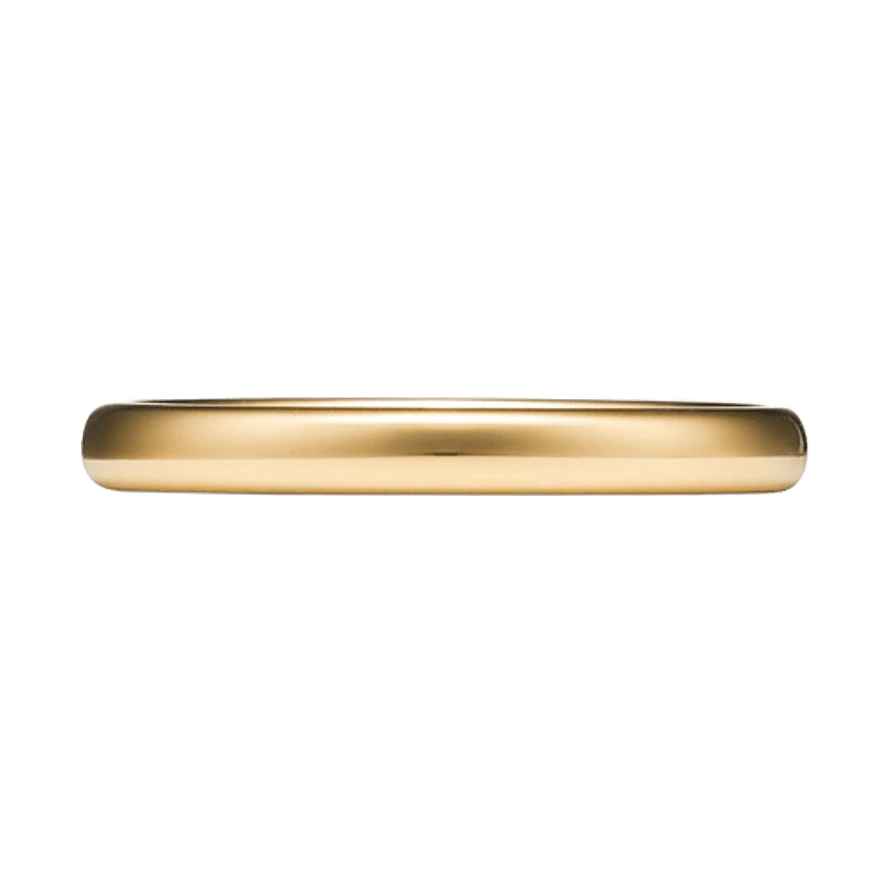 Tiffany Forever Wedding Band Ring in Yellow Gold, 2.5 mm Wide