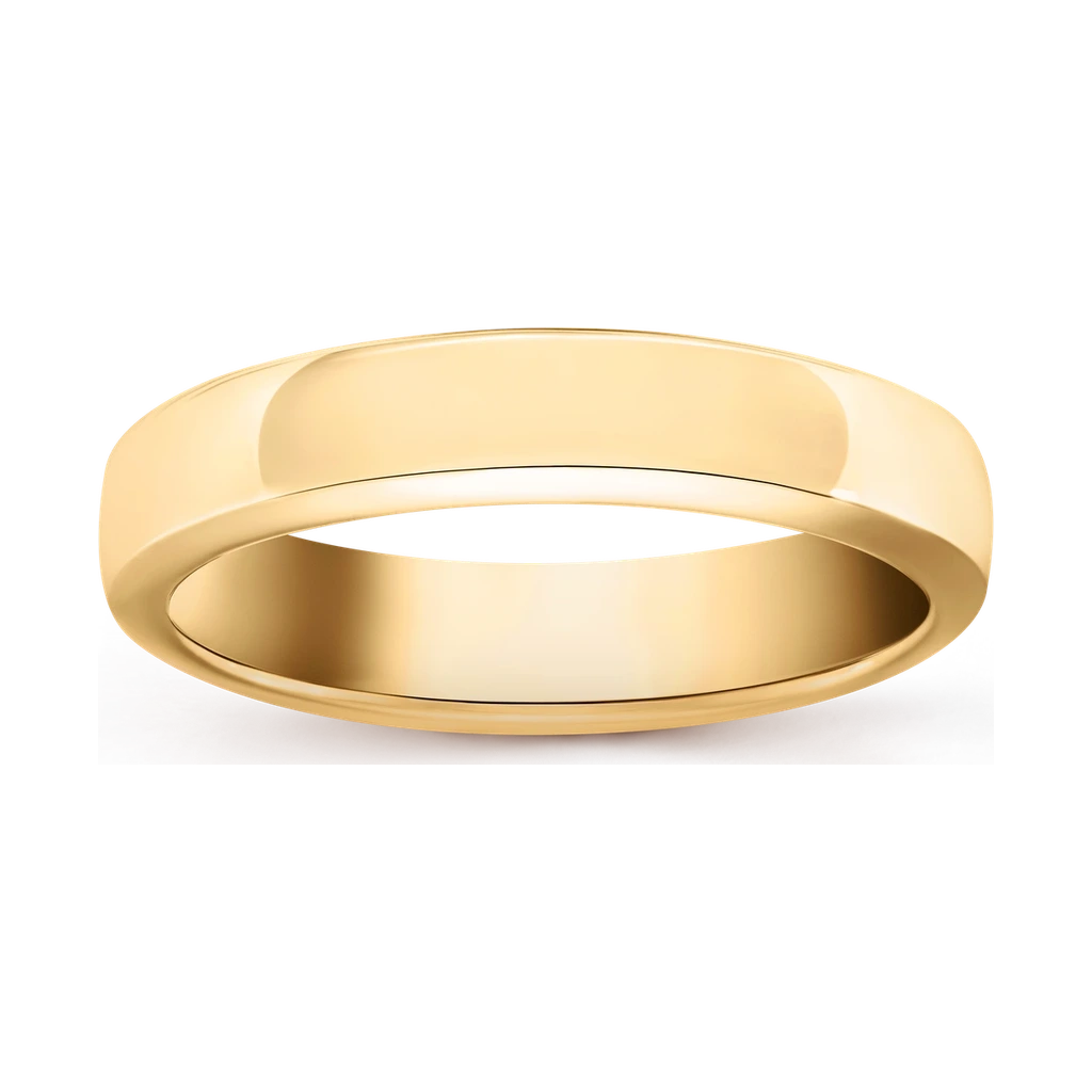 Toujours Wedding Band, 4 mm 18K Yellow Gold